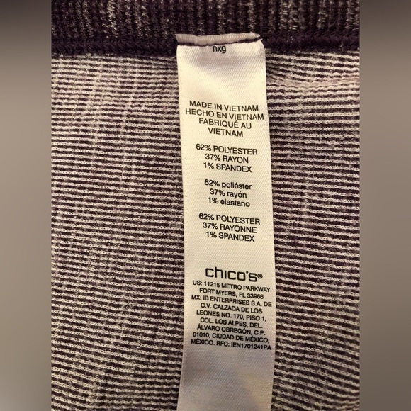 Weekends by Chicos Purple Spacedye Full Zip Jacket Size 2 Large - Picture 8 of 16